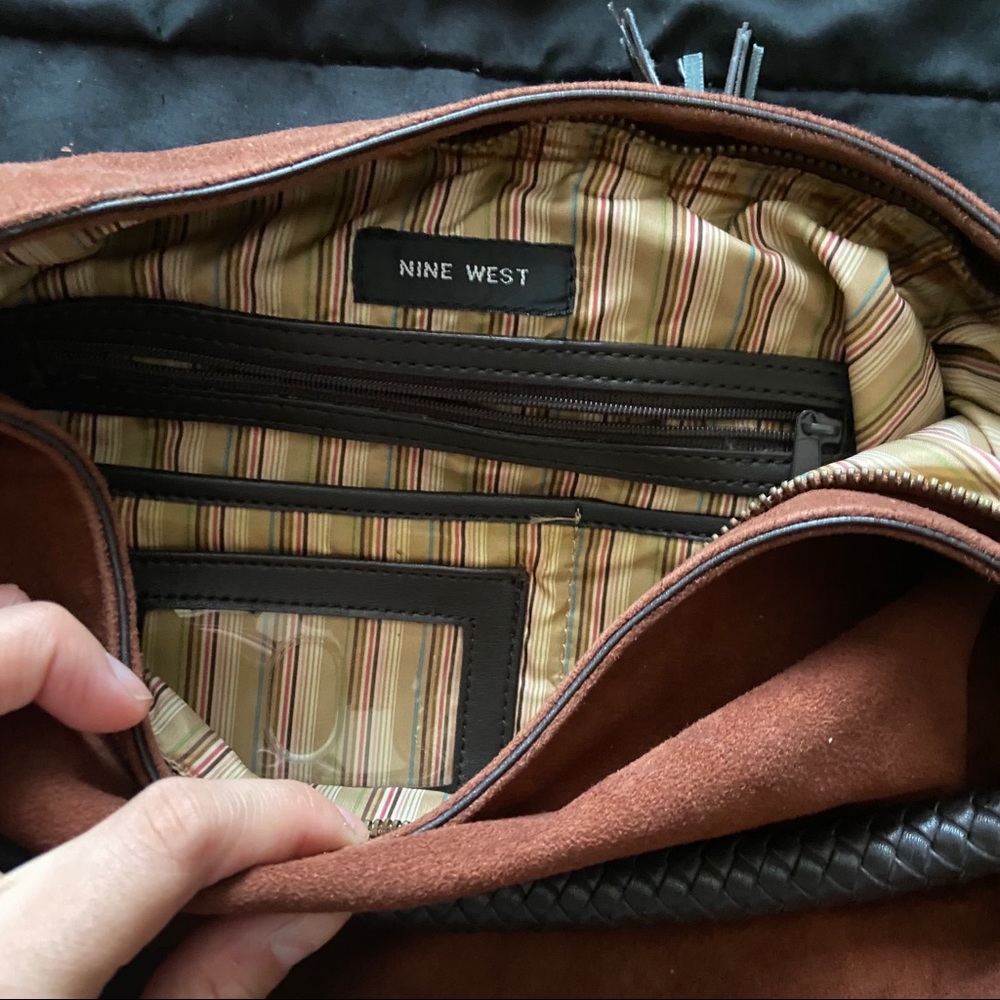 Brown Nine West suede purse - Picture 4 of 4